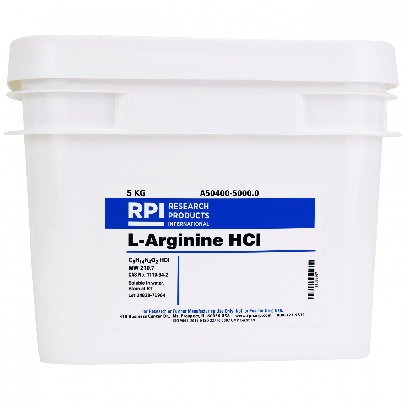 A504005000.0 LArginine Monohydrochloride, 5 Kilograms